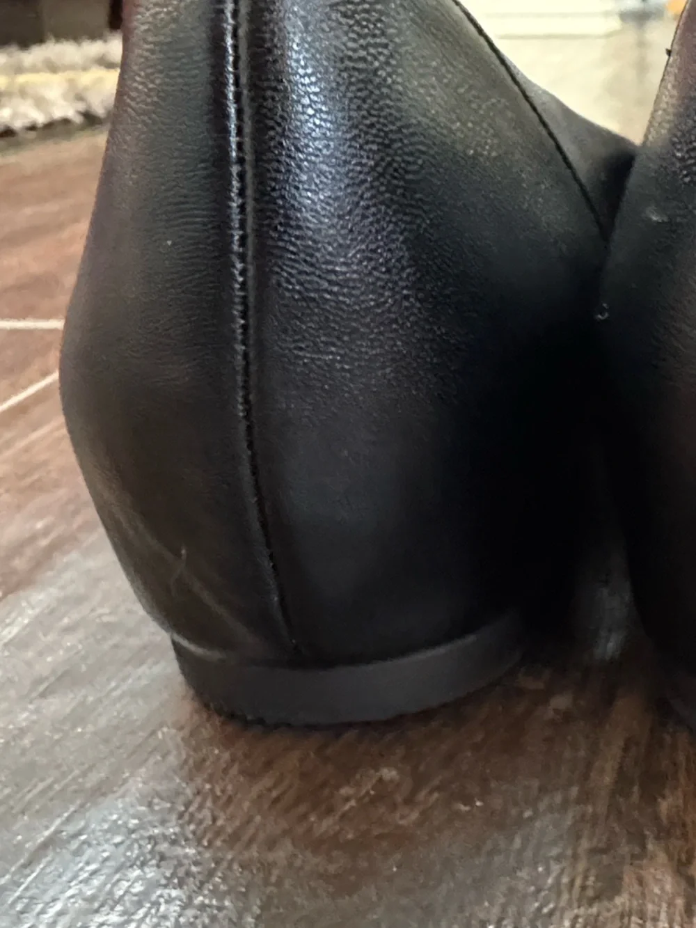 Lifestride Soft System Pointed Toe Ballet Flat Slip On Faux Leather Shoes -sz 8